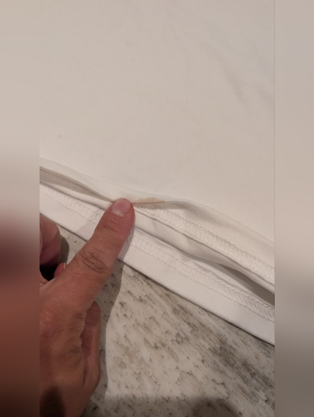 SHEIN White Cold-Shoulder Mock Neck Long Sleeve Top - Picture 8 of 9